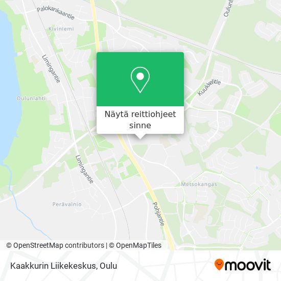 Kaakkurin Liikekeskus kartta