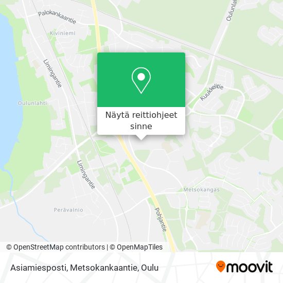 Asiamiesposti, Metsokankaantie kartta