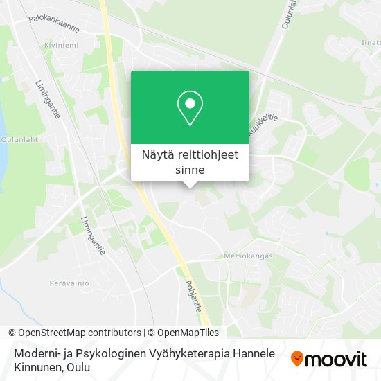 Moderni- ja Psykologinen Vyöhyketerapia Hannele Kinnunen kartta