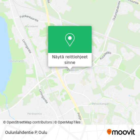 Oulunlahdentie P kartta