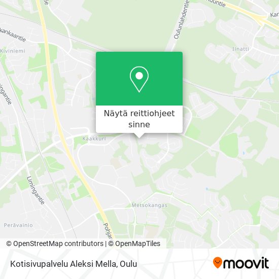 Kotisivupalvelu Aleksi Mella kartta