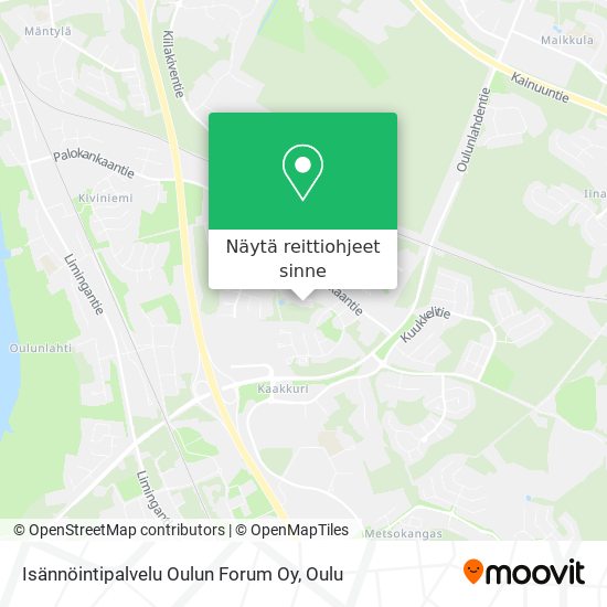 Isännöintipalvelu Oulun Forum Oy kartta