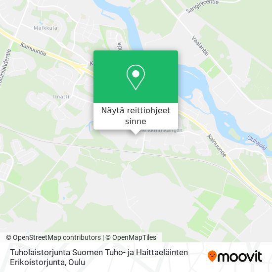 Tuholaistorjunta Suomen Tuho- ja Haittaeläinten Erikoistorjunta kartta