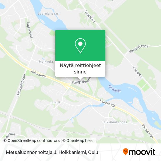 Metsäluonnonhoitaja J. Hoikkaniemi kartta