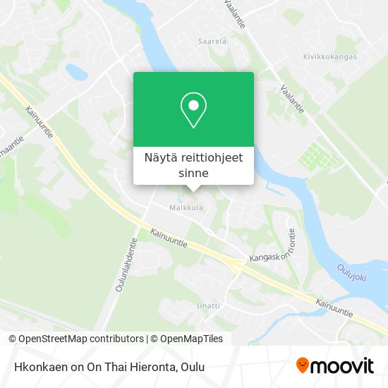 Kuinka päästä kohteeseen Hkonkaen on On Thai Hieronta paikassa Oulu  kulkuvälineellä Bussi?