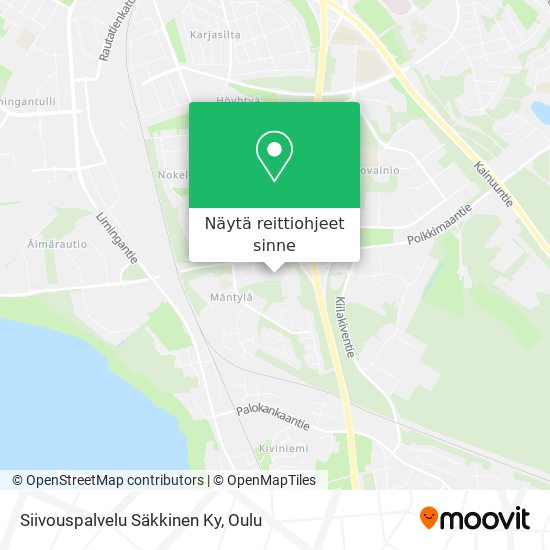 Siivouspalvelu Säkkinen Ky kartta