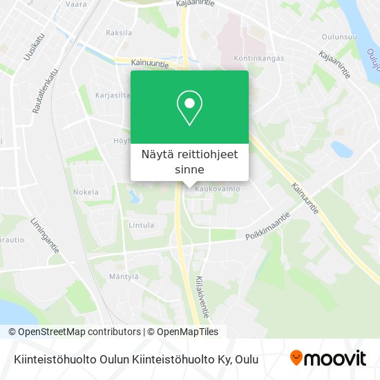 Kiinteistöhuolto Oulun Kiinteistöhuolto Ky kartta