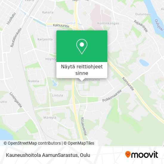 Kauneushoitola AamunSarastus kartta