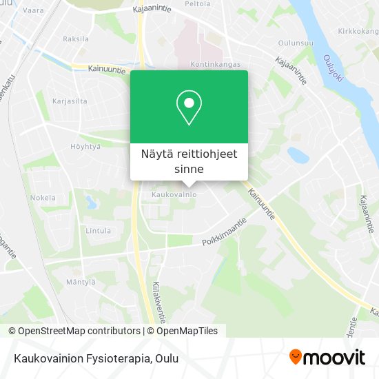 Kaukovainion Fysioterapia kartta