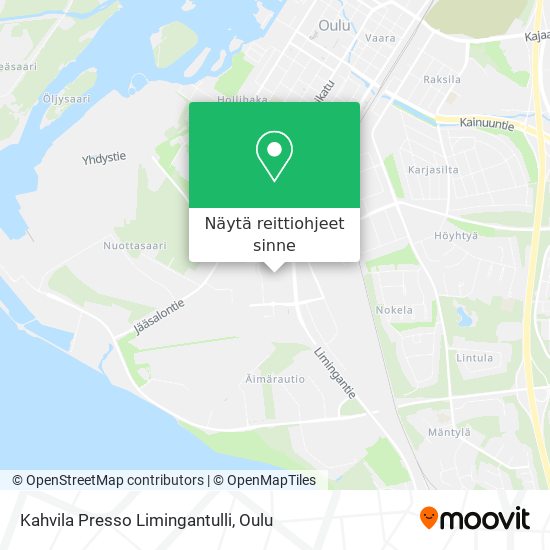 Kahvila Presso Limingantulli kartta