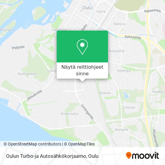 Oulun Turbo-ja Autosähkökorjaamo kartta