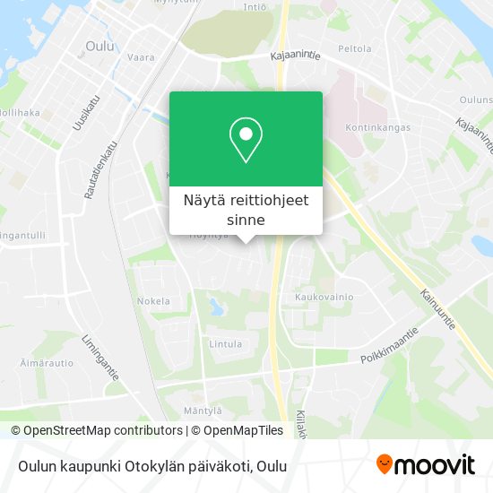 Oulun kaupunki Otokylän päiväkoti kartta