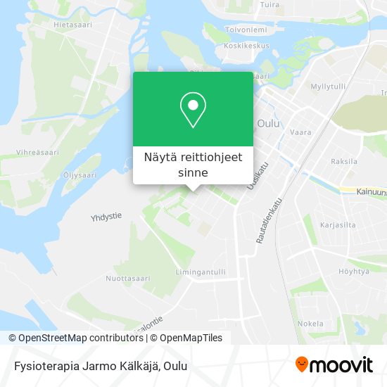 Fysioterapia Jarmo Kälkäjä kartta