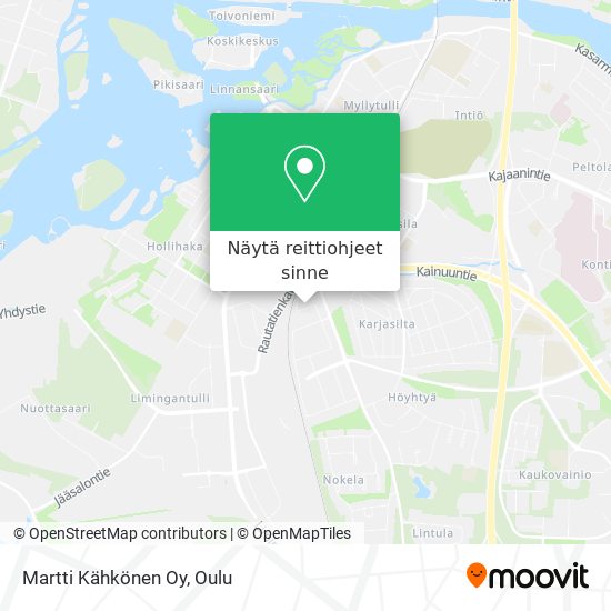 Martti Kähkönen Oy kartta