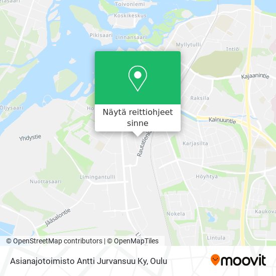 Asianajotoimisto Antti Jurvansuu Ky kartta