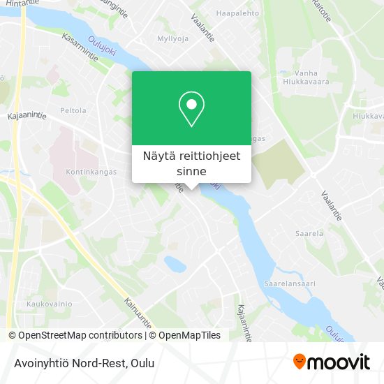 Avoinyhtiö Nord-Rest kartta