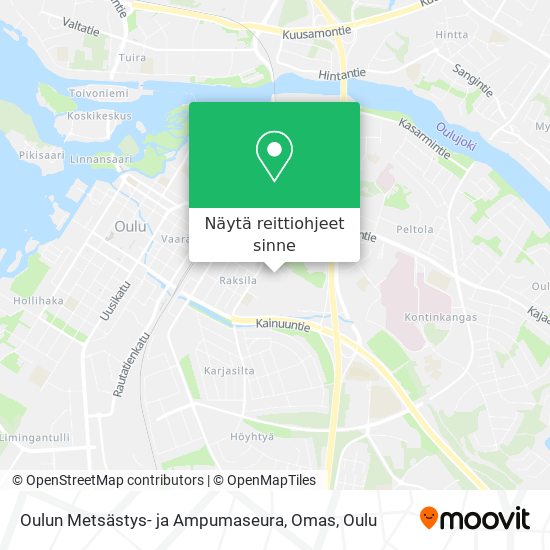 Oulun Metsästys- ja Ampumaseura, Omas kartta