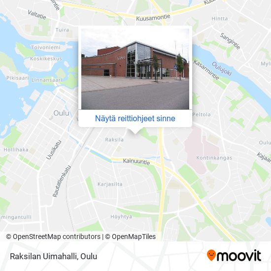 Raksilan Uimahalli kartta