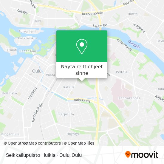 Seikkailupuisto Huikia - Oulu kartta