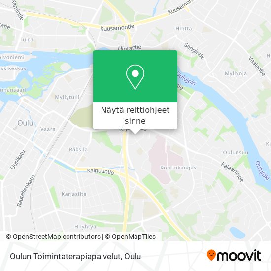 Oulun Toimintaterapiapalvelut kartta