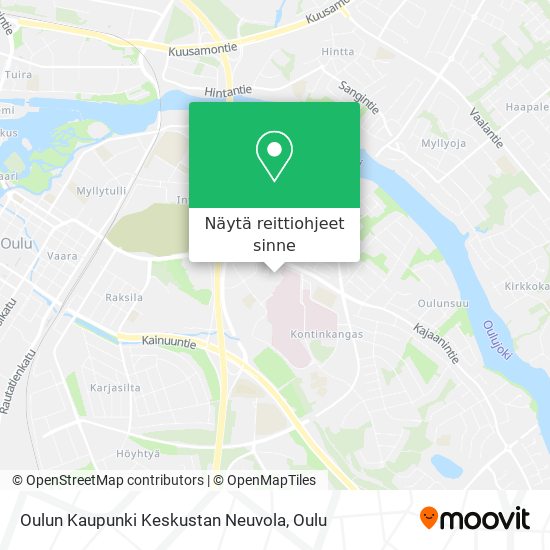 Oulun Kaupunki Keskustan Neuvola kartta