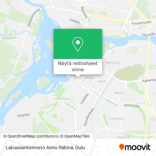 Lakiasiaintoimisto Aimo Räbinä kartta