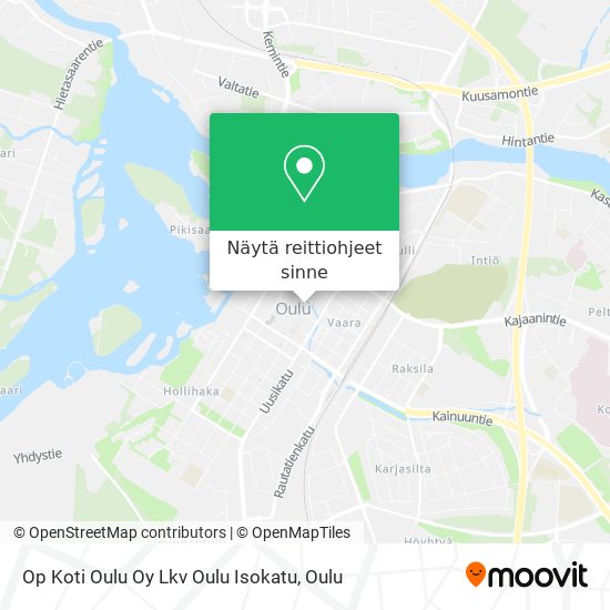 Op Koti Oulu Oy Lkv Oulu Isokatu kartta