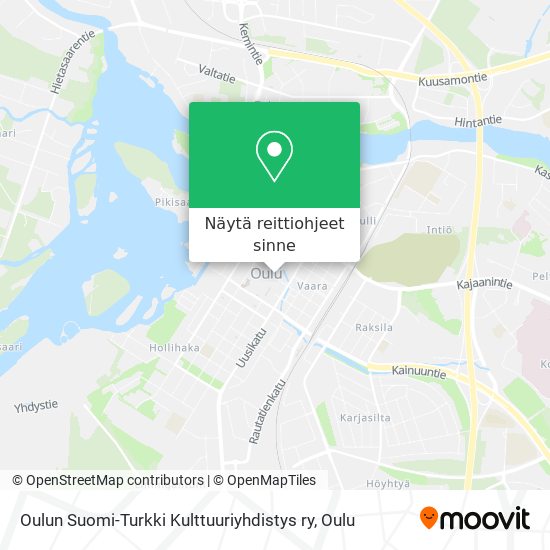 Oulun Suomi-Turkki Kulttuuriyhdistys ry kartta