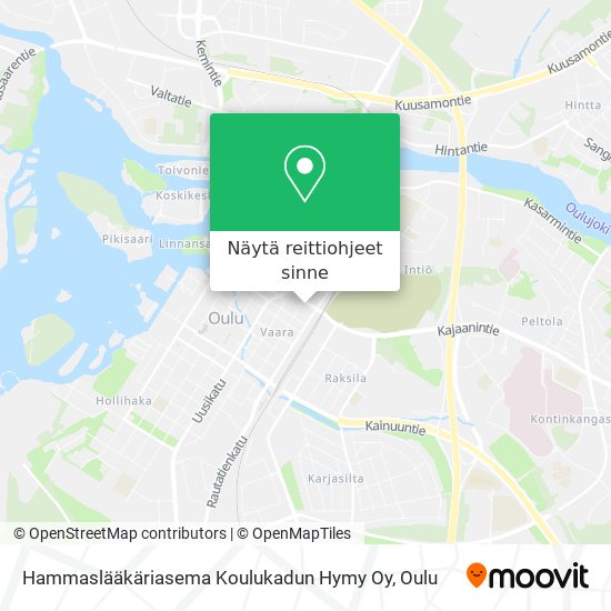 Hammaslääkäriasema Koulukadun Hymy Oy kartta