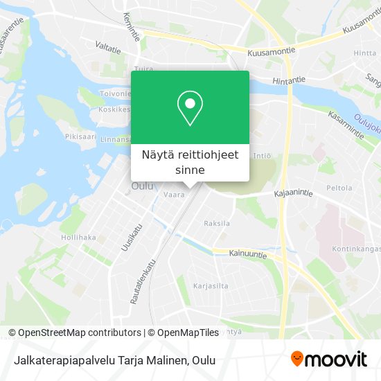 Jalkaterapiapalvelu Tarja Malinen kartta