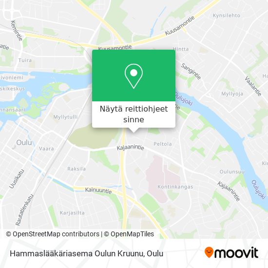 Hammaslääkäriasema Oulun Kruunu kartta