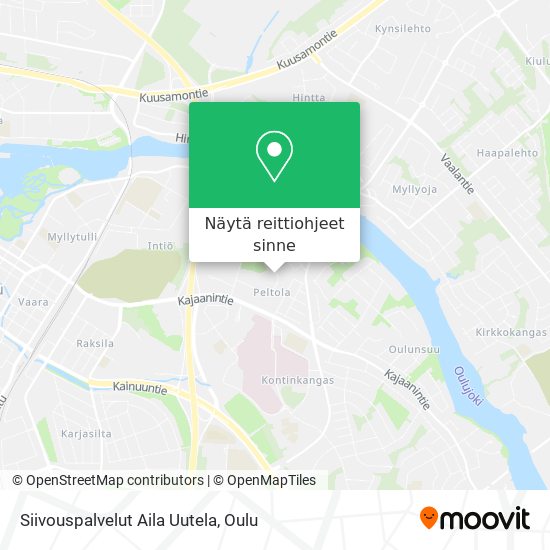 Siivouspalvelut Aila Uutela kartta