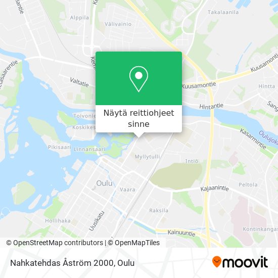 Nahkatehdas Åström 2000 kartta