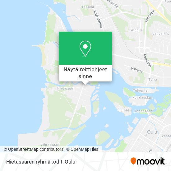 Hietasaaren ryhmäkodit kartta