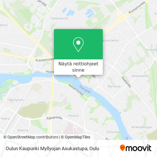 Oulun Kaupunki Myllyojan Asukastupa kartta