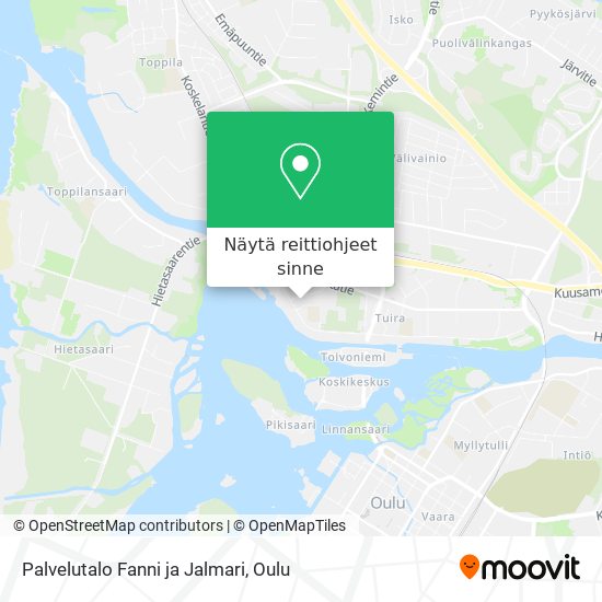 Palvelutalo Fanni ja Jalmari kartta