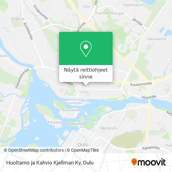 Huoltamo ja Kahvio Kjellman Ky kartta