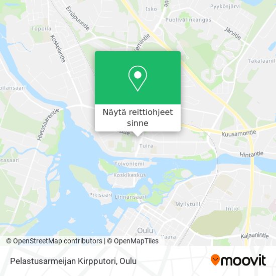 Pelastusarmeijan Kirpputori kartta