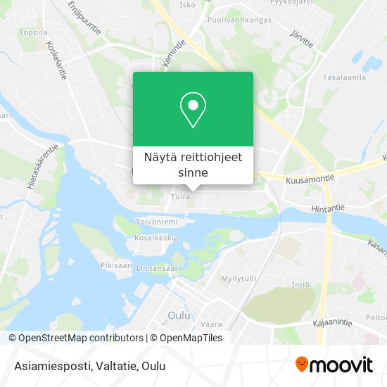 Asiamiesposti, Valtatie kartta