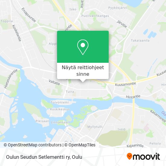 Oulun Seudun Setlementti ry kartta