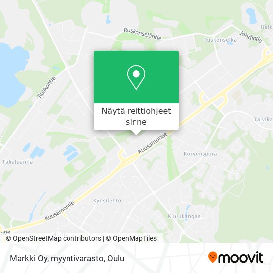 Markki Oy, myyntivarasto kartta