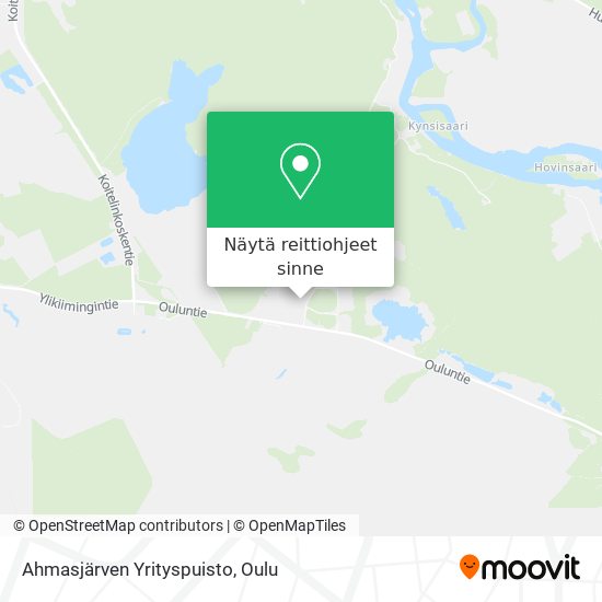 Ahmasjärven Yrityspuisto kartta