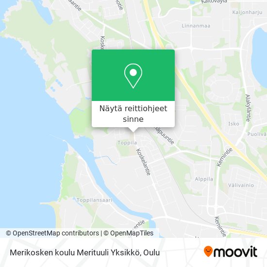 Merikosken koulu Merituuli Yksikkö kartta