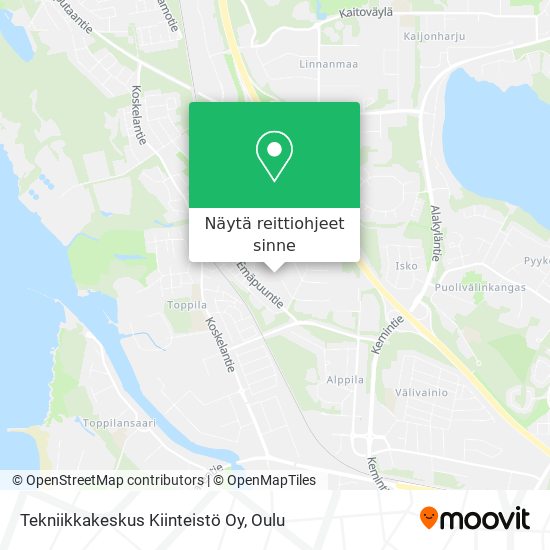 Tekniikkakeskus Kiinteistö Oy kartta