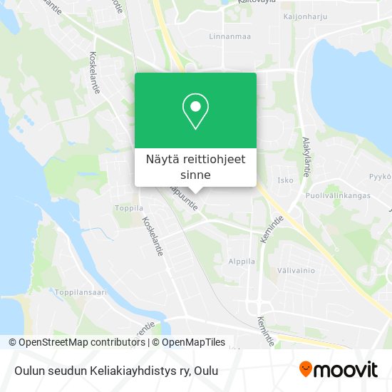 Oulun seudun Keliakiayhdistys ry kartta
