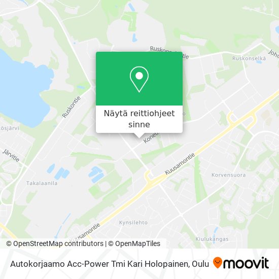 Autokorjaamo Acc-Power Tmi Kari Holopainen kartta