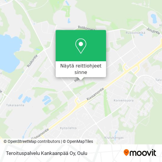 Teroituspalvelu Kankaanpää Oy kartta