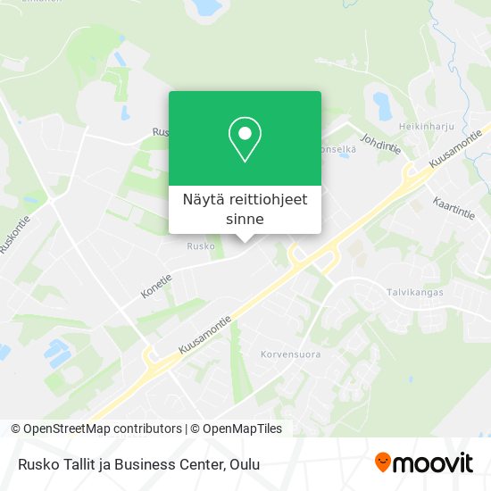 Rusko Tallit ja Business Center kartta