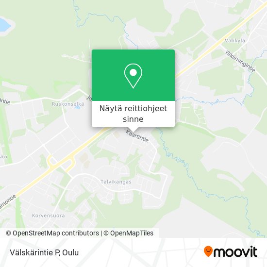 Välskärintie P kartta