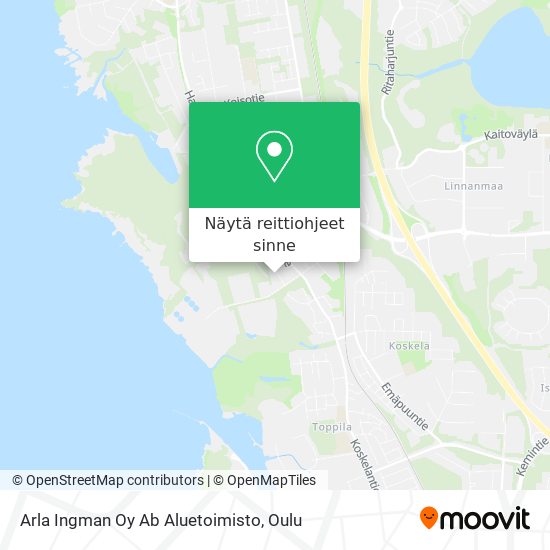 Arla Ingman Oy Ab Aluetoimisto kartta
